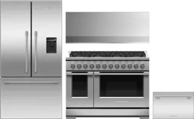 4 Piece Package Includes Refrigerator, Range, Hood And Dishwasher